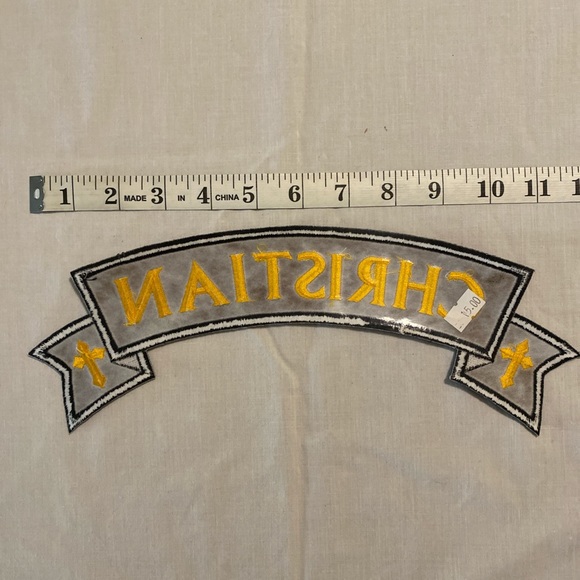 Christian biker banner patch - Picture 2 of 2